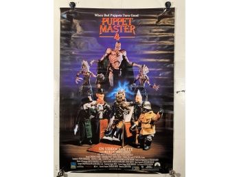 Vintage Rolled One Sheet Movie Store Poster Puppet Master 40