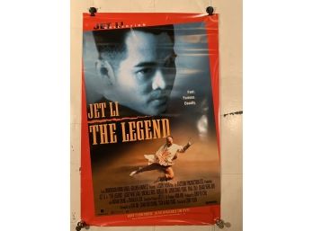 Vintage Rolled One Sheet Movie Store Poster Jet Li The Legend