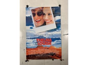 Vintage Rolled One Sheet Movie Store Poster Thelma & Louise 1991