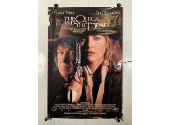 Vintage Rolled One Sheet Movie Store Poster The Quick And The Dead