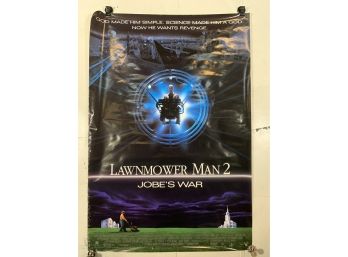 Vintage Rolled One Sheet Movie Store Poster Lawnmower Man 2