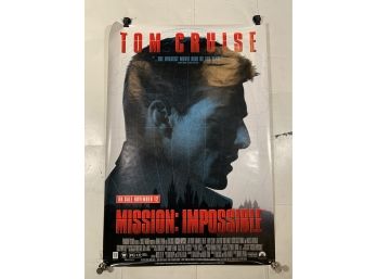 Vintage Rolled One Sheet Movie Store Poster Mission Impossible