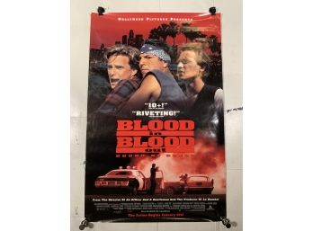 Vintage Rolled One Sheet Movie Store Poster Blood In Blood Out