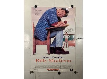 Vintage Rolled One Sheet Movie Store Poster Billy Madison 1995