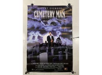 Vintage Rolled One Sheet Movie Store Poster Cemetery Man 1996