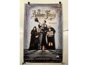 Vintage Rolled One Sheet Movie Store Poster The Addams Family