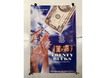 Vintage Rolled One Sheet Movie Store Poster Twenty Bucks