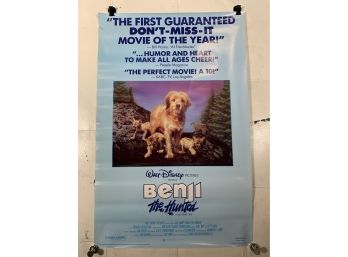 Vintage Rolled One Sheet Movie Store Poster Benji