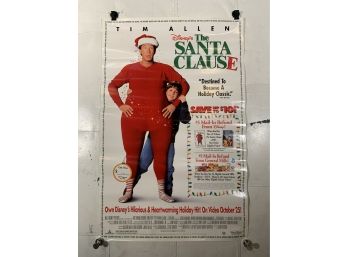 Vintage Rolled One Sheet Movie Store Poster The Santa Clause