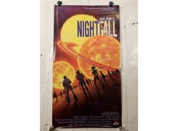 Vintage Rolled One Sheet Movie Store Poster Nightfall