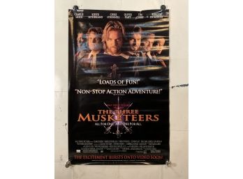 Vintage Rolled One Sheet Movie Store Poster The Three Musketeers