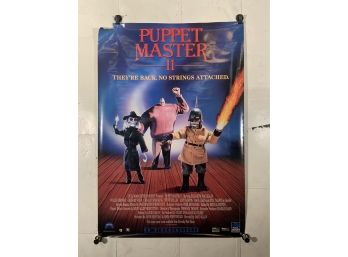 Vintage Rolled One Sheet Movie Store Poster Puppet Master II