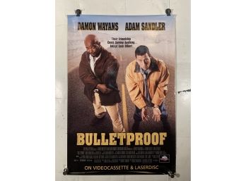 Vintage Rolled One Sheet Movie Store Poster Bulletproof