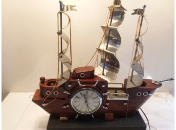 Vintage United Metal Goods Electric Ship Clock