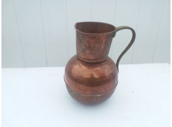 Vintage Hammered Copper Pitcher By Houston International Trading Co.