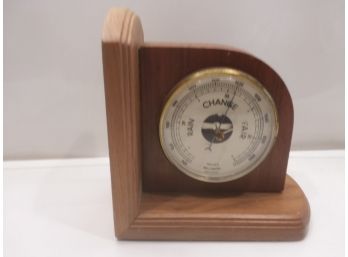 Wooden Mantel Barometer