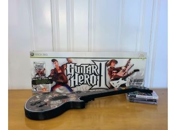 Set Of Vintage Guitar Hero Guitars For X Box 360- Playstation Games