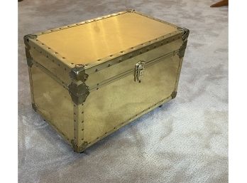 Brass Trunk File Cabinet