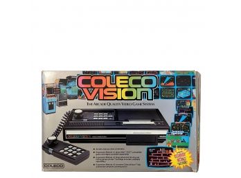 Vintage ColecoVision Gaming Console With Original Box, Manual And Other Paperwork *missing Donkey Kong