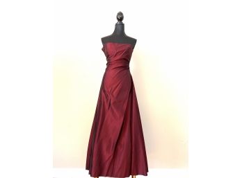 Vera Wang - Bridesmaid's Taffeta Dress With Gloves - Size 6