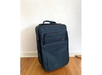 Medium Size Atlantic Navy Blue Carry On Roller Luggage