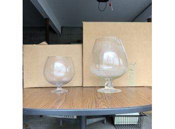 Pair Of Oversized Cocktail Glasses