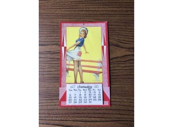 Vintage Unused 1957 Wet Paint Calendar