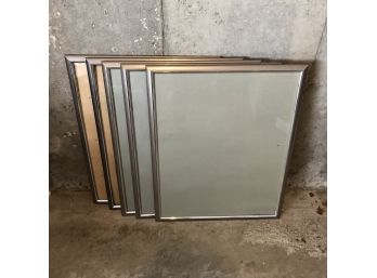 Set Of 5 Large Silver Frames