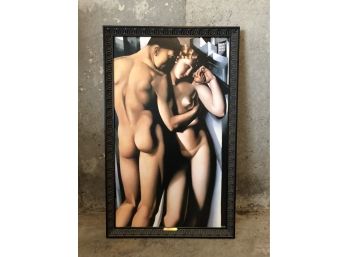 Tamara De Lempika “Adam And Eve” Giclee On Canvas