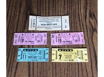 Vintage Set Of 5 Collectible Concert And Sports Ticket Stubs