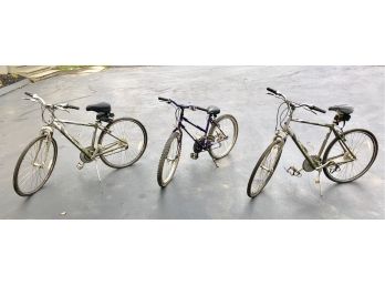 Set Of 3 Mountain Bikes