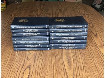 Set Of 14 Vintage Agatha Christie Hard Cover Books