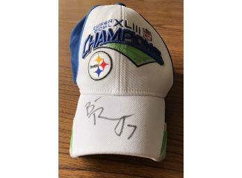 Ben Roethlisberger Signed Hat Super Bowl XLIII
