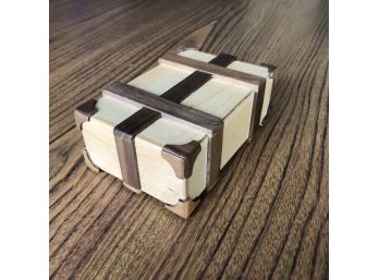 Unique Wooden Puzzle Box With Hidden Compartments