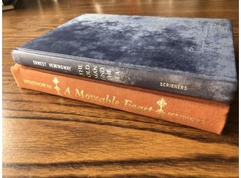 Pair Of Vintage Ernest Hemingway Books