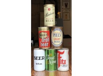 Set Of 6 Vintage Collectible Beer Cans