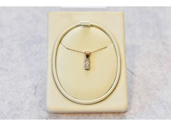 Diamond Pendant 10kt Gold Necklace