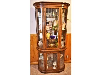 Wood And Glass Curio Cabinet