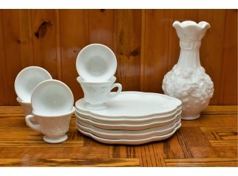 Westmoreland And Heritage Colony Milk Glass