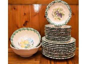 Ceramica Due Torrie Fruit Votive Plates And Serving Bowls