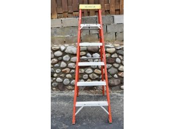 Werner 6ft Fiberglass And Aluminum Ladder