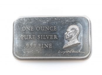 1 Oz, .999 Silver Ingot