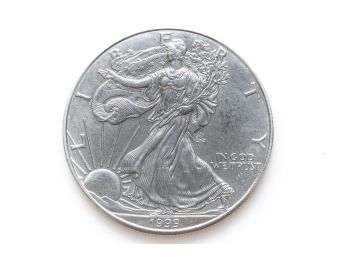 1999 American Silver Eagle, 1 Oz Fine Silver