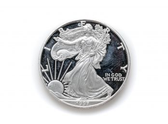 1997 American Silver Eagle, 1 Oz Fine Silver