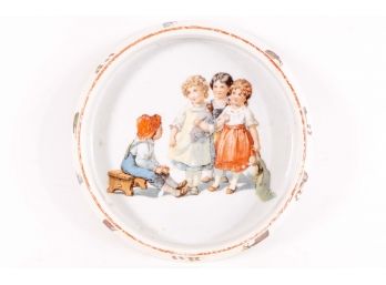 Antique German Porcelain Child's Dish