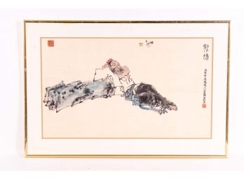 Large Japanese Watercolor