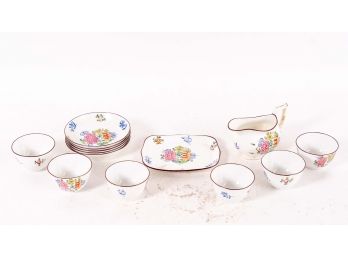 Collection Of Continental Hand Painted Porcelain