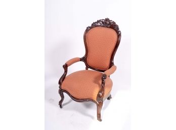 Antique Mahogany Framed Louis XV Chair