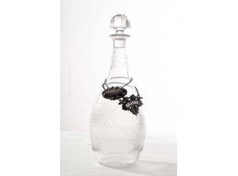 Liquor Decanter With Stopper & Tags