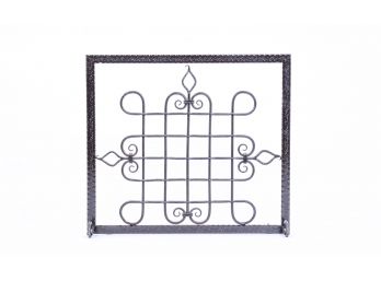 Scrolled Iron Fireplace Screen